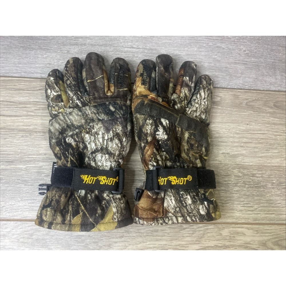 Hotshot Insulated Camo Gloves‎ Windstopper Faded Tag 10x5"
